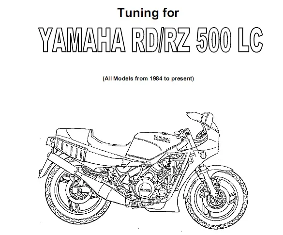 Yamaha Rd500 Rz500 Performance Tuning Guide