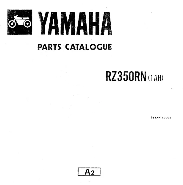 Andrews Yamaha Parts Rz350rn 1ah